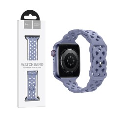 Hoco Silicone Hollow Bracelet for iWatch WA09 (38/40/41mm) Lavender Gray Hoco Silicone Hollow Bracelet for iWatch WA09 (38/40/41mm) Lavender Gray